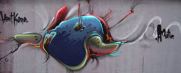 philip bosman street art painting warped view of the world