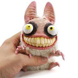 crazy bunny rabbit monster doll cute creature character design model figurine puppet