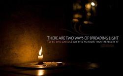 A beautiful inspirational picture quote about bringing light to life