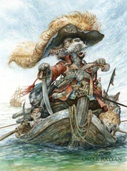 Animals pose as pirates in this amazing childrens book illustration by Omar rayyan