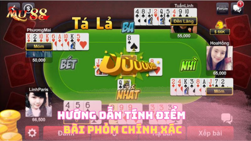 Hướng dẫn tính điểm bài phỏm chính xác